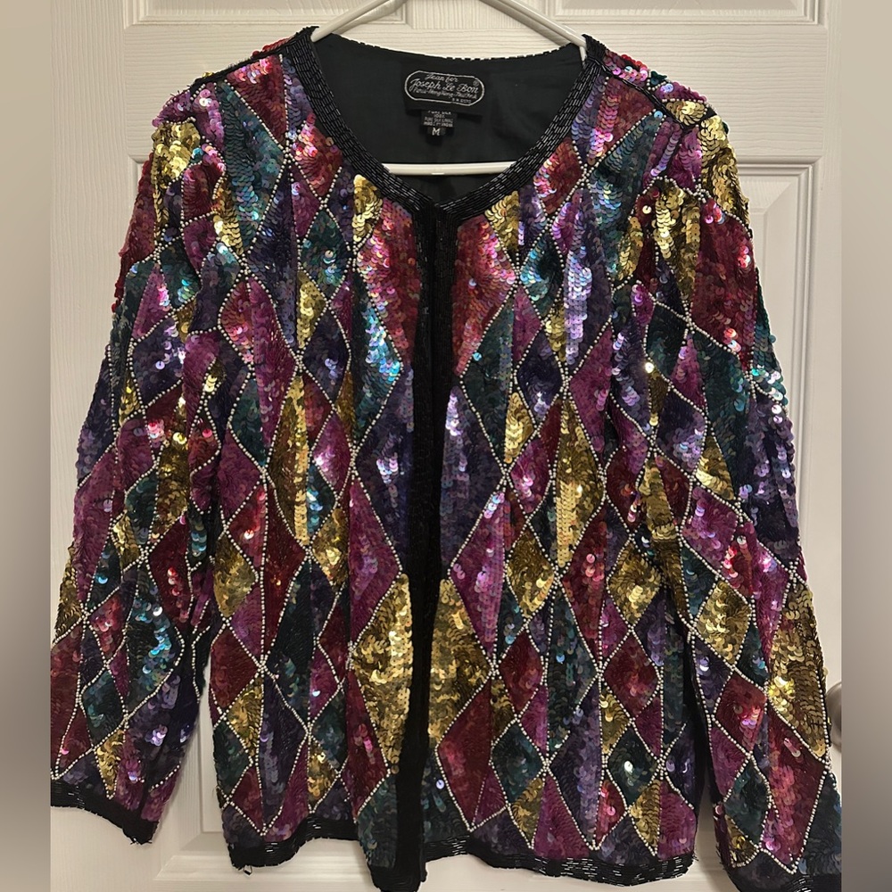 Beautiful, vintage, all sequin cardigan